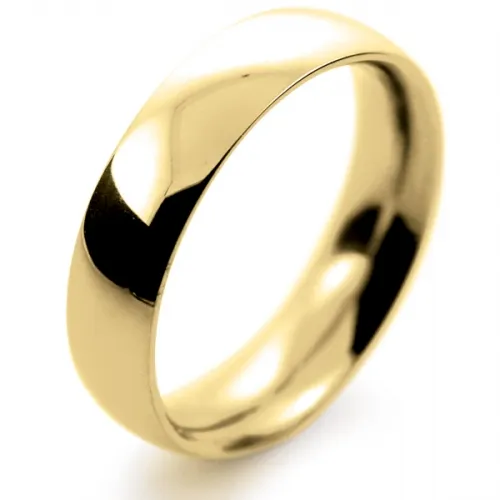 Court Very Heavy -  5mm Yellow Gold Wedding Ring (TCH5Y) 